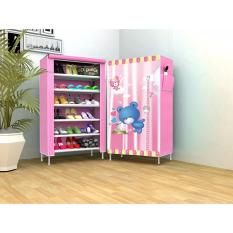 Allunique Rak Sepatu 6 Susun Motif - Teddy Bear