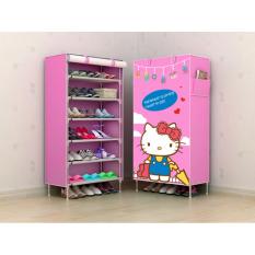 Rak Sepatu Furniture Murah Lemari Baju Lemari Tas Lemari Sepatu Anak Rak Sepatu Kain Hello Kitty Travel 6 Ruang
