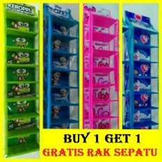 Rak Sepatu Gantung Karakter 9 Tingkat (Buy 1 Get 1 Promo)/ Gratis Rak Sepatu - Random