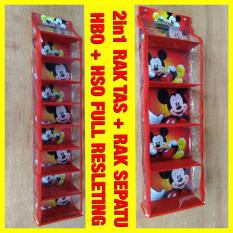 Rak Sepatu, Rak Tas Gantung Karakter - 2IN1