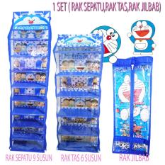 Rak set 3 in1 ( Rak tas,Rak sepatu, Rak jilbab) / Rak gantung