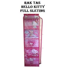 RAK TAS Gantung Hello Kitty Hanging Bag Organizer (HBO) Hello Kitty Pink FULL SLEETING Berkualitas