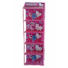 RAK TAS HELLO KITTY Pink Hanging Bag Organizer (HBO) FULL SLEETING Berkualitas