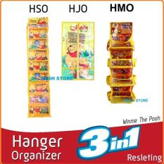 Rak Tas, Rak Jilbab, Rak Kosmetik/Multifungsi Gantung Resleting Karakter - 3IN1 Complete