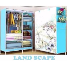RAKUKU - Lemari Rak Pakaian Baju / Multifunction Cloth Wardrobe - LANDSCAPE