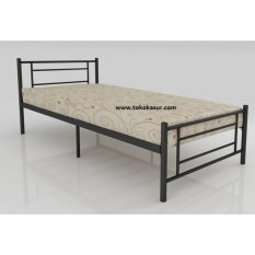 Ranjang Besi Single Orbitrend Tipe Square By Simpati Furniture