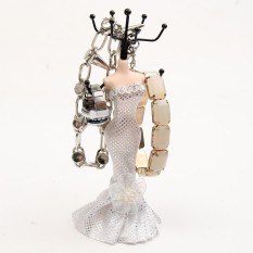 Resin + Logam Kelas Atas Gaun Putri Perhiasan Model Rak Bingkai Perhiasan Kalung Gantungan Rak Earring Rak Shelf Rumah Sehari-hari internasional