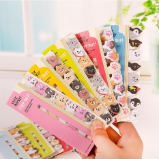 RHS Online 4 Pcs 120 Lembar Warna Solid Memo Stiker Buku Self-Adhesive Pesan Pemberitahuan-Intl
