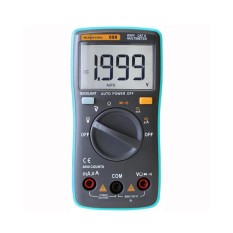 RICHMETERS RM098 Multifungsi LCD Digital Multimeter DMM DC Tegangan AC Current Resistance Diode Continuity Tester Pengukuran Otomatis Polaritas Identifikasi Ammeter Voltmeter Ohm-Intl