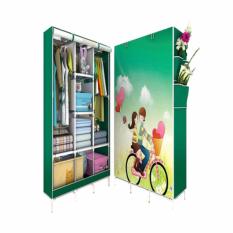 Rinsen Lemari Pakaian Romantic Couple Wardrobe Portable