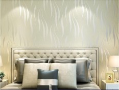 RIPPLE Wallpaper 3D Non Woven Water Ripple 53cmx10m - Grey 550605