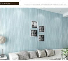 RIPPLE Wallpaper 3D Self Adhesive Fashion Modern Stripe 53cmx5m - Sky Blue 7065