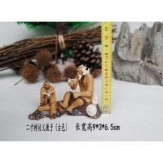 Rockery landscape stone mountain bonsai aquarium accessories two people go to chess male ceramic small ornaments home bookcase Decoration