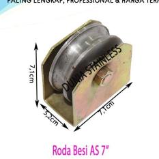 Roda Besi AS 7CM bulat pintu pagar tangga stainless steel alat alat teknik.