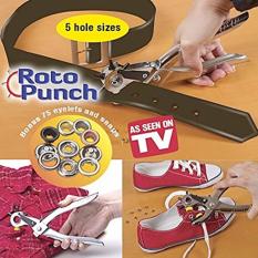 Roto Punch Alat Pelubang Sabuk lubang Ikat Pinggang Sepatu Celana Baju - Aksesoris Perlengkapan Rumah Tangga Home Mending Solution Multifunction Belt Hole Punch - Warna Random