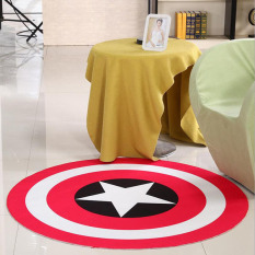 Round Meja Kopi Lantai Tikar Mudah Dicuci Karpet untuk Kamar Tidur Komputer Chair Karpet Anak Bermain Cushion Yoga Mat 100X100 CM-Intl