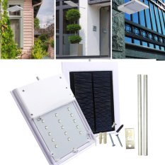 Keselamatan dan Keamanan Outdoor Pencahayaan Kerja untuk Taman Rumah Path LED Lampu Jalan Solar Powered Otomatis Sensor Kontrol Cahaya Lampu -Intl
