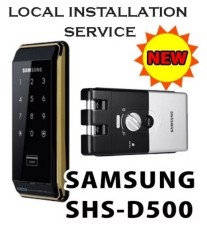 SAMSUNG EZON-kunci Pintu Digital Smart SHS D500 Kait ~ Tanpa Kunci Door Rubber Layanan