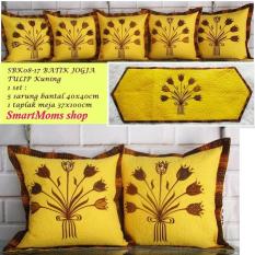SARUNG BANTAL KURSI BATIK / SBK SET / BATIK JOGJA / TULIP KUNING
