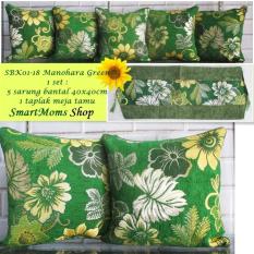 SARUNG BANTAL SOFA KURSI MINIMALIS MODERN MANOHARA HIJAU
