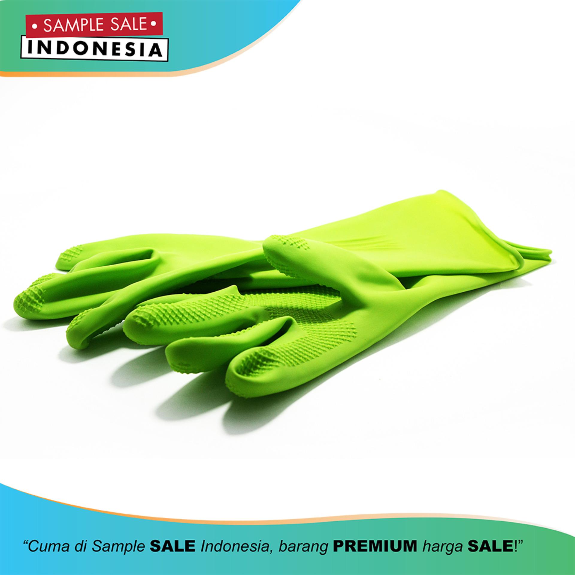 Sarung Tangan/House Hold Gloves Latex Green Premium Young Young 7.5 INCH (Size S)