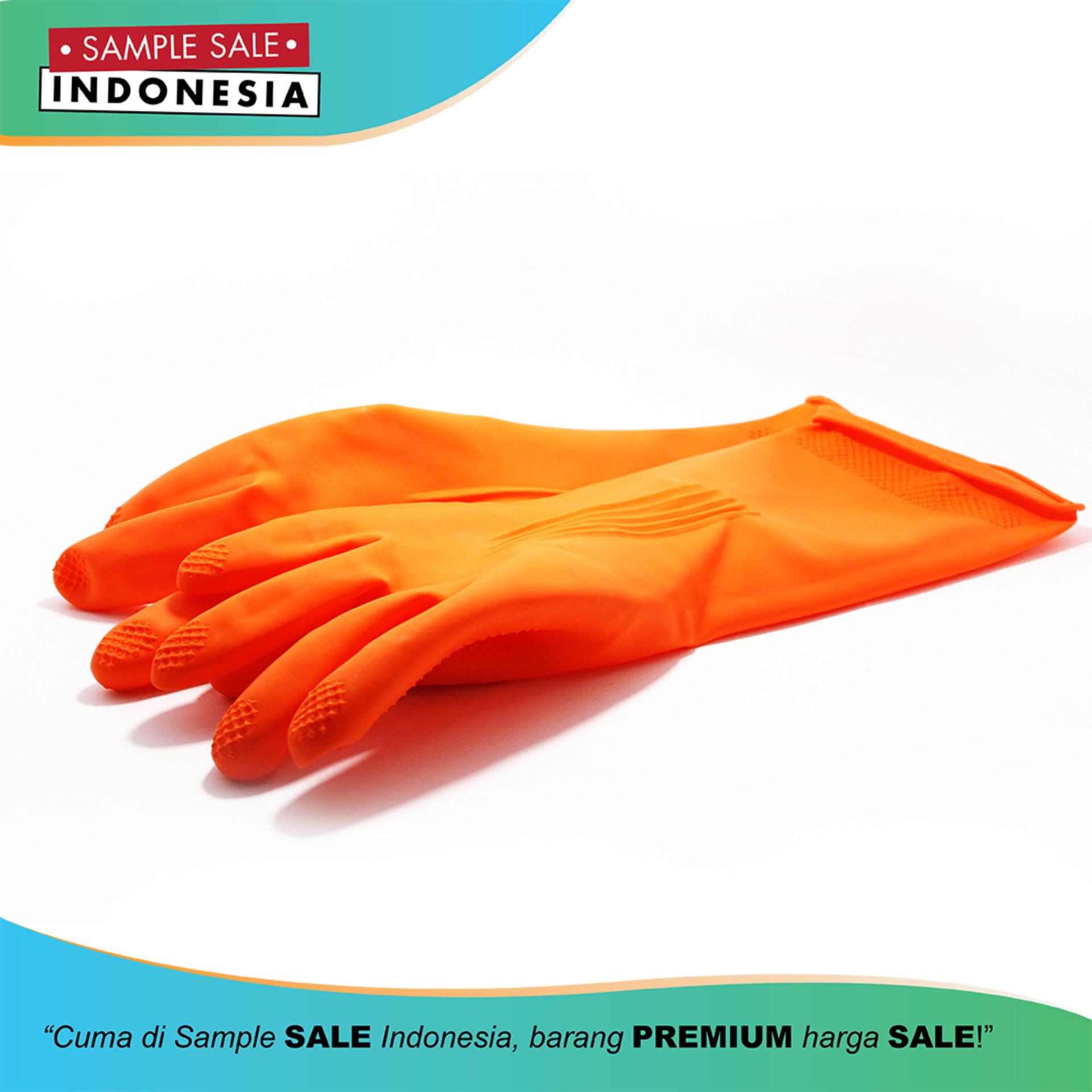 Sarung Tangan/House Hold Gloves Latex Orange Premium Young Young 8 INCH (Size M)