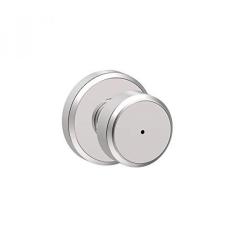 Schlage F40 BWE 625 GSN Greyson Collection Bowery Privacy Lock Knob, Bright Chrome