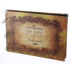 Kerajinan Buku Tempel Album Kisah Kita (coklat)-International