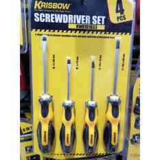 Screwdriver Set Isi 4/ Obeng Set Krisbow 4Pcs