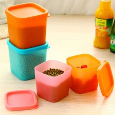 Tertutup Rak Kulkas Plastik Makanan Penyimpanan Kotak Wadah Pelestarian Dapur Persediaan-Intl