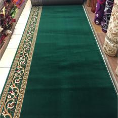 sejadah masjid pabrik per meter warna hijau PERSIAN