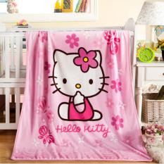 Selimut Bayi / Baby Karakter Hello Kitty Panel 100 x 140 Pinggir List Jahit