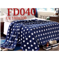 Selimut Bulu Dewasa King Size Motif Bintang
