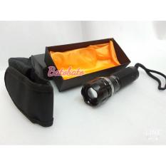 Senter Baterai lampu LED Tipe 8501 / Flashlight / Senter Waterproof / Senter Kecil / Senter Security / Senter Satpam / Senter Merk Polisi - Original