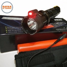 Senter SWAT LED Serbaguna Laser Merah Lalin