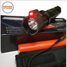 Senter Swat Listrik Setrum + Laser / Senter SWAT LED Serbaguna Laser Merah Lalin