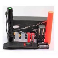 Senter Swat Police T6 Baichuan 8802 99000w Led Cree 99000 W-Watt+2 Battery Ultrafire 18650 Rechargeable Lithium Li-Ion (Batterai-Baterai Recharger/Batterei-Baterei Recharge/Battere-Batere-Batrai-Batre Cas)+Charger Desktop+Adapter Aaa+Lalin+Sarung
