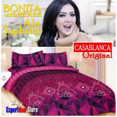 Seprai Bonita Ala Syahrini Original Tipe CASABALNCA 180 x 200 - 1Sprai - 2bantal - 2guling
