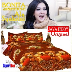 Seprai Bonita Ala Syahrini Original Tipe JAVA TEDDY 180 x 200 - 1Sprai - 2bantal - 2guling