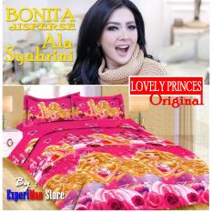 Seprai Bonita Ala Syahrini Original Tipe LOVELY PRINCES 180 x 200 - 1Sprai - 2bantal - 2guling