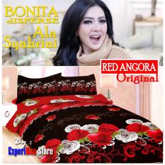 Seprai Bonita Ala Syahrini Original Tipe REDWINE 180 x 200 - 1Sprai - 2bantal - 2guling