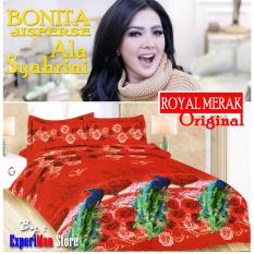 Seprai Bonita Ala Syahrini Original Tipe ROYAL MERAK 180 x 200 - 1Sprai - 2bantal - 2guling