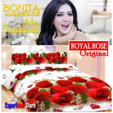 Seprai Bonita Ala Syahrini Original Tipe ROYAL ROSE 180 x 200 - 1Sprai - 2bantal - 2guling