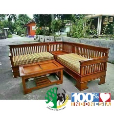 Set kursi tamu sudut kayu jati jepara 01
