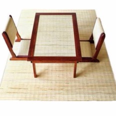 Set Meja dan Kursi Lampit Rotan
