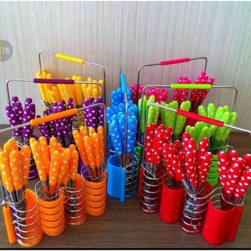 View Product · Set Peralatan Makan Sendok Garpu Pisau Set Motif Polkadot Stainless Steel 24 Pcs / 5 SET