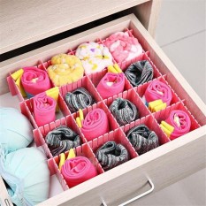Serba Grosir Murah Drawner 4 Sekat Pembagi Laci Lemari Drawer Organizer Pembatas Laci