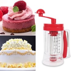 Shakalaka Portable Manual Dioperasikan Mixer Kue & Amp; Dispenser Mesin Eggbeater Blender-Intl