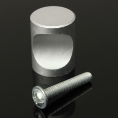 Perak Pintu Kamar Tidur TONE Knob Tarik Laci Lemari Dapur Pegangan Lemari Kaca 16X20 Mm-Intl