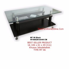 Simplefurniture Meja Tamu - Sofa - Kopi Coffee Table MT06 Black